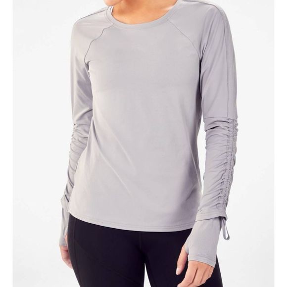 Fabletics Tops - Fabletics Cashel Adjustable Long Sleeve II Haze Grey